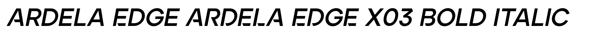 Ardela Edge ARDELA EDGE X03 Bold Italic image